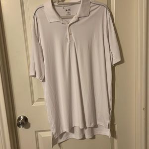 Adidas golf polo. White with grey trim. Size XL